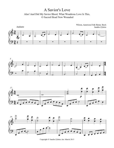 A Saviors Love intermediate piano cover page 00021