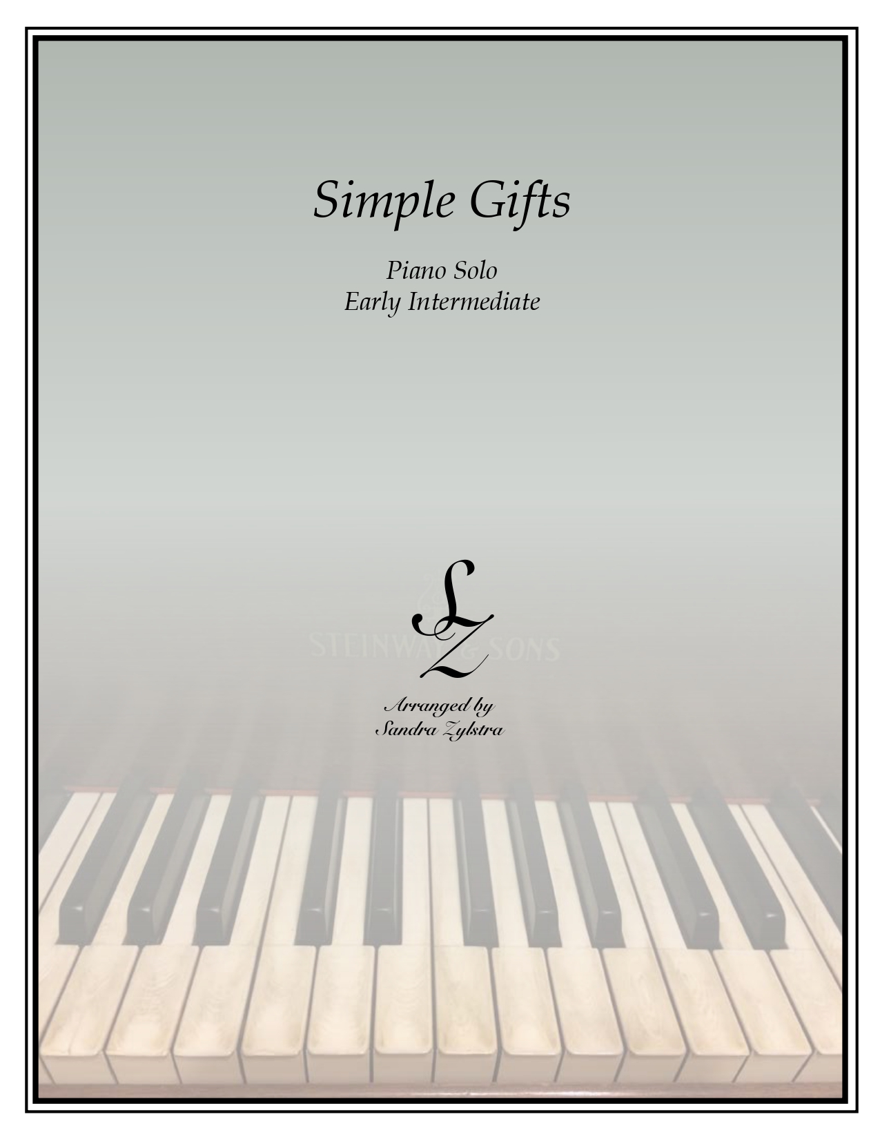 Simple Gifts early intermediate piano cover page 00011