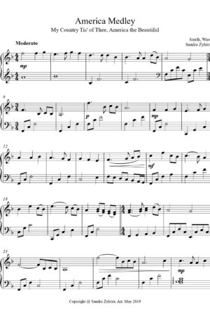 America Medley -Intermediate Piano Solo