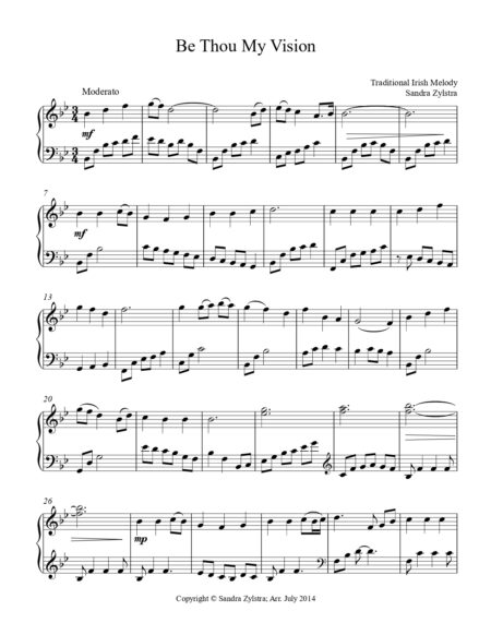 Be Thou My Vision intermediate piano cover page 00021