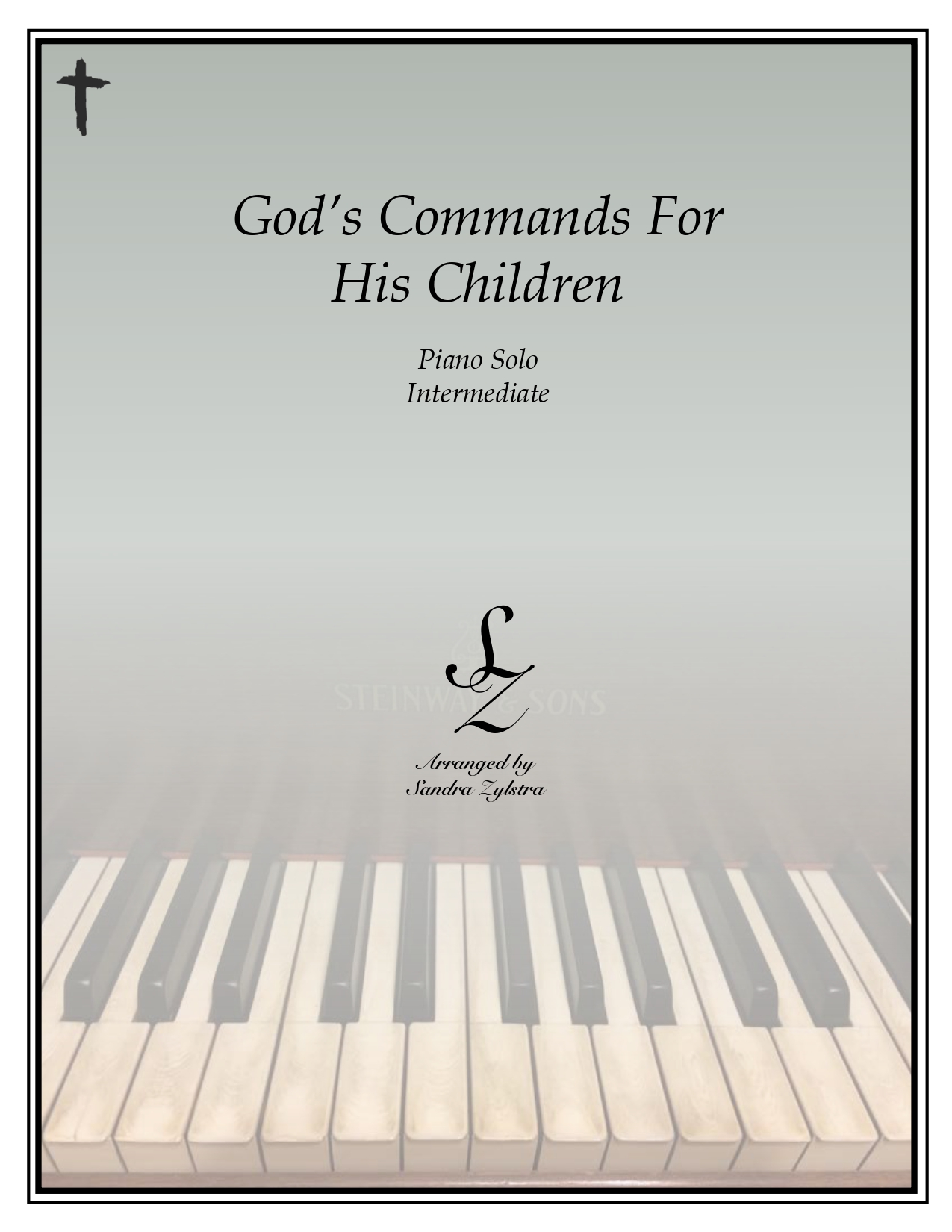Gods Commands For His Children intermediate piano cover page 00011