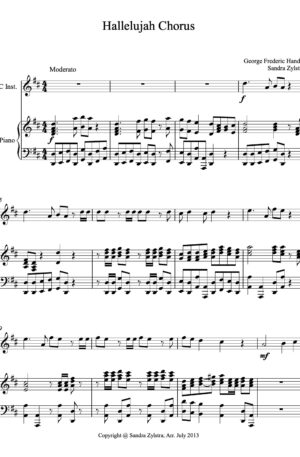 Hallelujah Chorus – Instrument Solo with Piano Accompaniment