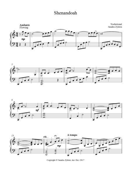 Shenandoah intermediate piano cover page 00021