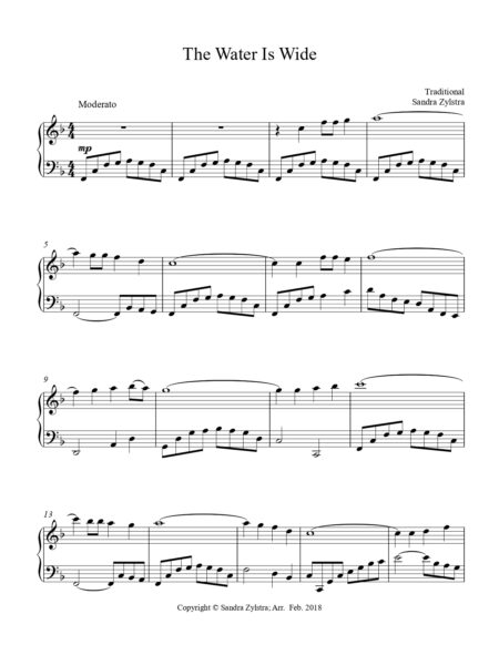 The Water Is Wide intermediate piano cover page 00021