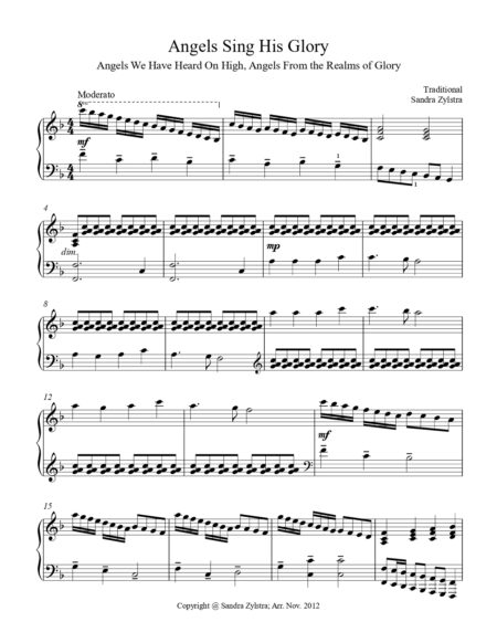 Angels Sing His Glory late intermediate piano cover page 00021