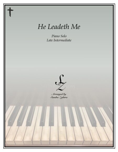 He Leadeth Me late intermediate piano solo page 00011