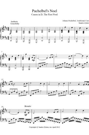 Pachelbel’s Noel -Late Intermediate Piano Solo