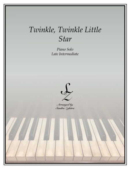 Twinkle Twinkle Little Star late intermediate piano cover page 00011