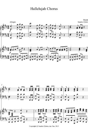 Hallelujah Chorus -Two Piano Duet
