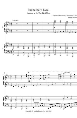 Pachelbel’s Noel -Two Piano Duet