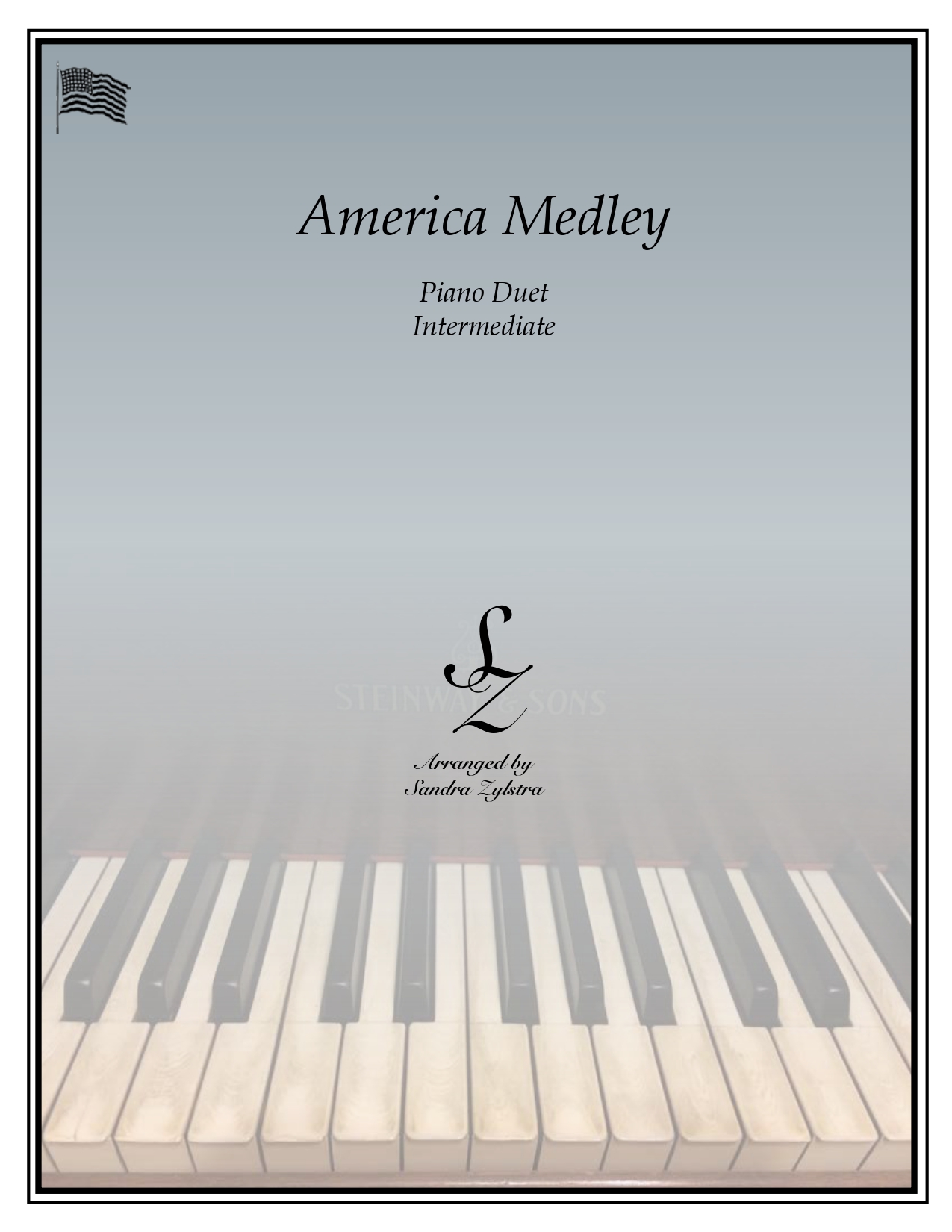 America Medley intermediate duet cover page 00011