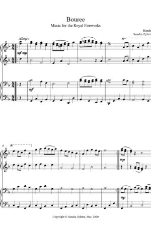 Bouree -Intermediate Piano Duet