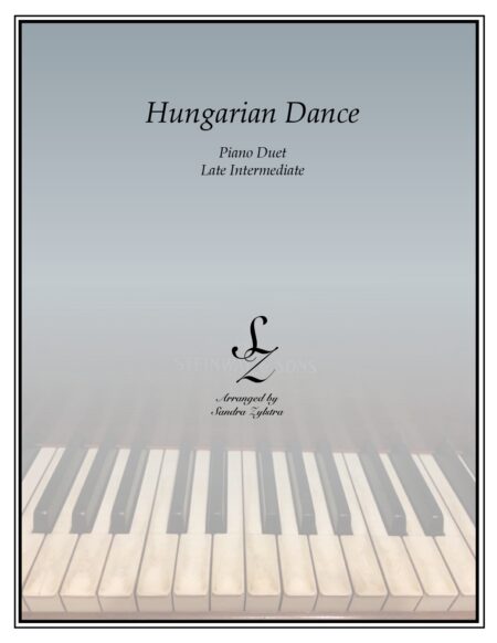 Hungarian Dance late intermediate duet cover page 00011