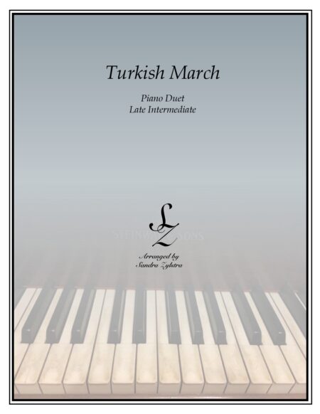 Turkish March late intermediate duet cover page 00011