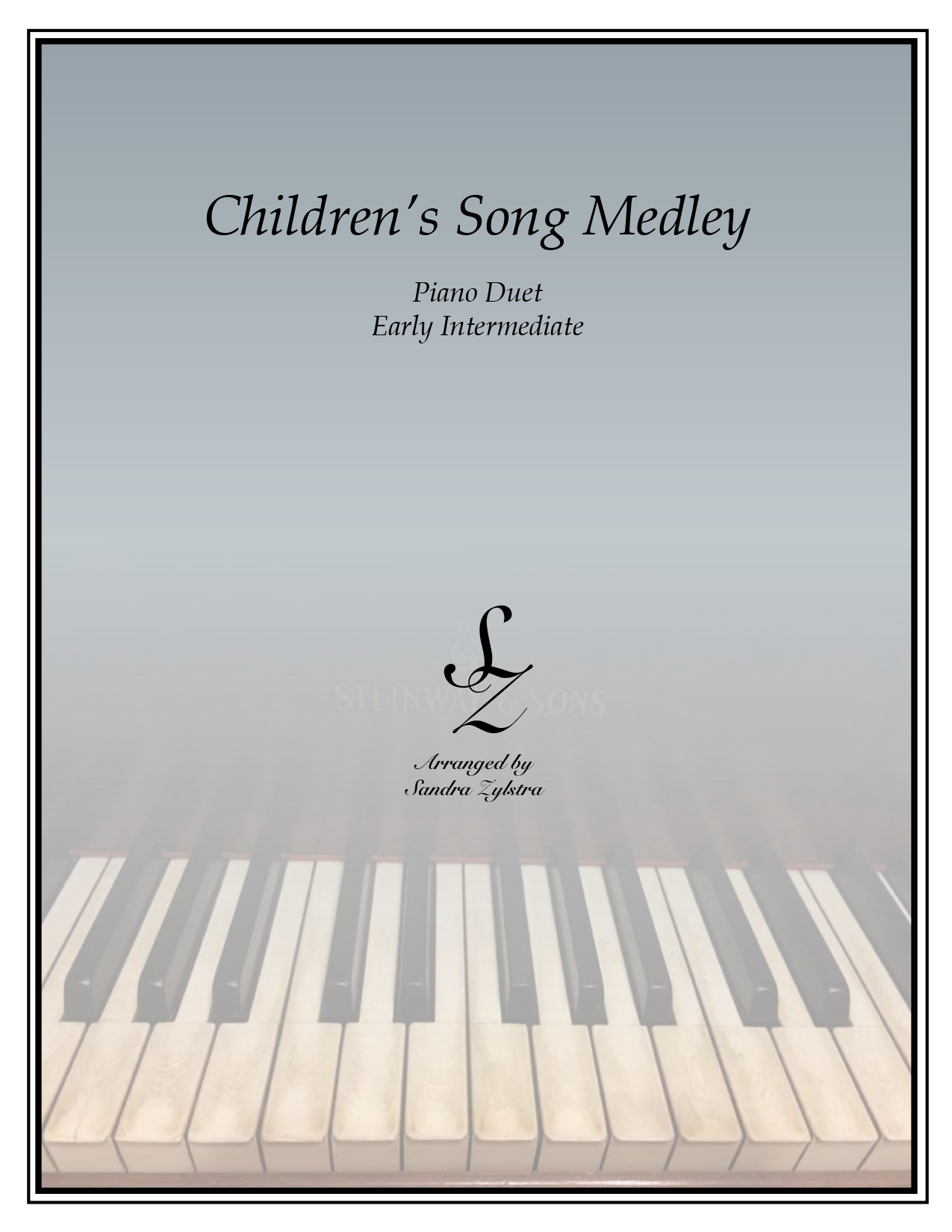 Childrens Song Medley early intermediate duet parts cover page 00011