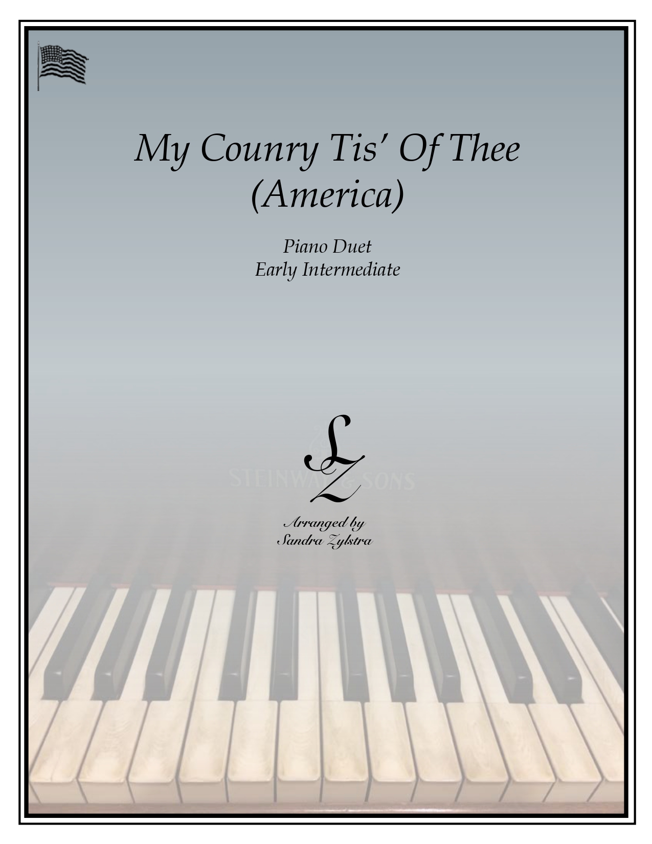 My Country Tis Of Thee early intermediate duet parts cover page 00011