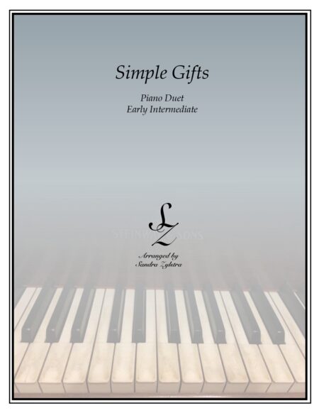 Simple Gifts early intermediate duet parts cover page 00011