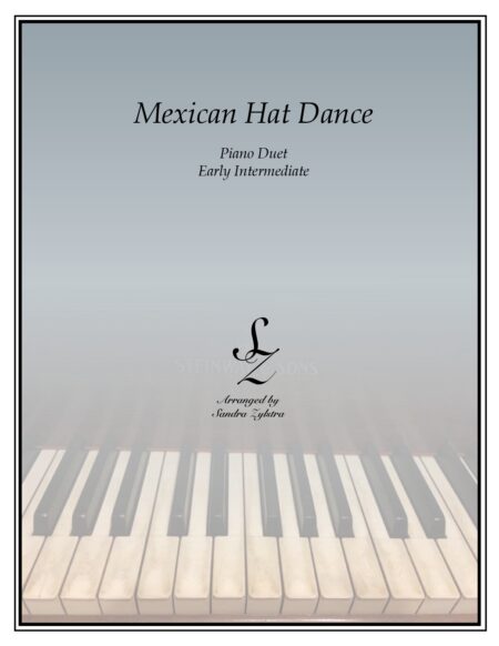 Mexican Hat Dance early intermediate piano duet cover page 00011