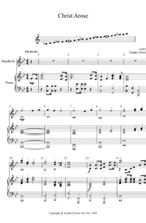 Christ Arose -2 octave handbells & piano accompaniment