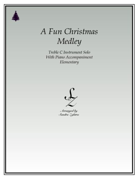 A Fun Christmas Medley treble C instrument solo parts cover page 00011