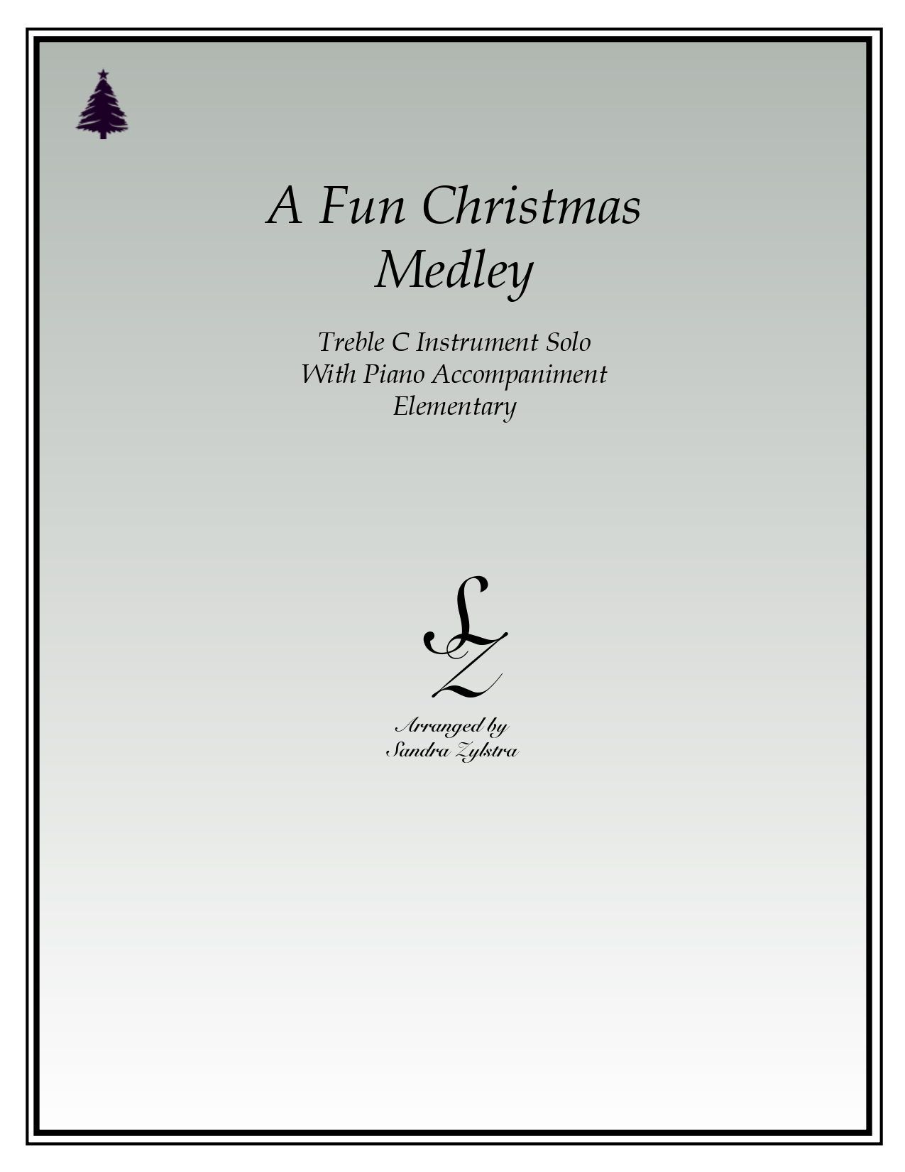 A Fun Christmas Medley treble C instrument solo parts cover page 00011