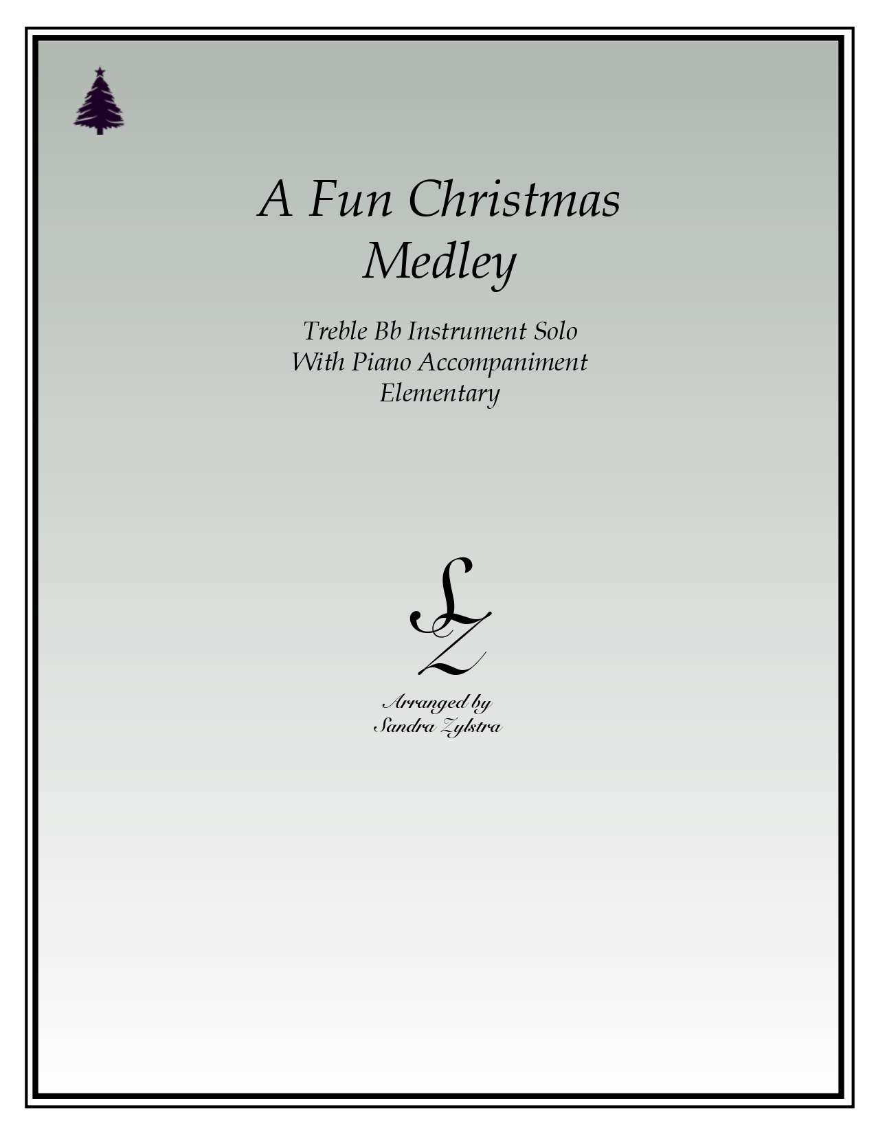 A Fun Christmas Medley Bb instrument solo parts cover page 00011