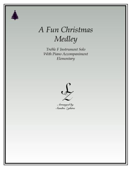 A Fun Christmas Medley F instrument solo parts cover page 00011