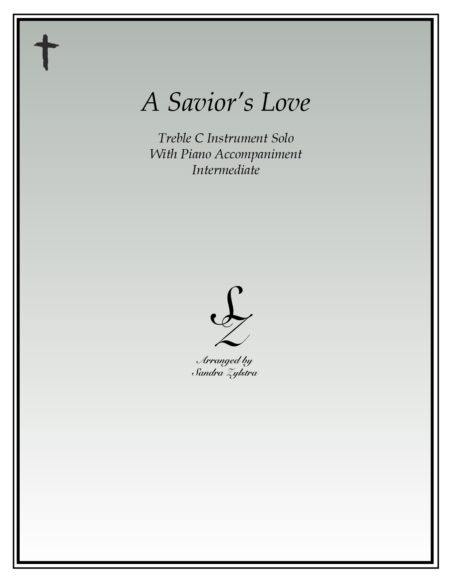 A Saviors Love treble C instrument solo part cover page 00011