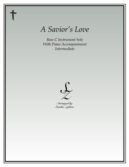A Saviors Love bass C instrument solo part cover page 00011
