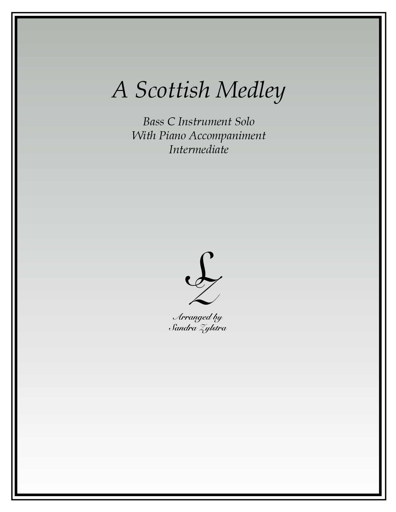 A Scottish Medley bass C instrument solo part cover page 00011