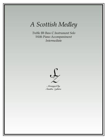 A Scottish Medley Bb instrument solo part cover page 00011