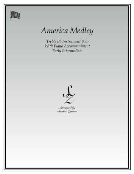 America Medley Bb instrument solo part cover page 00011