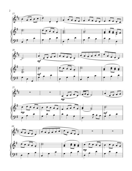 Bachs Minuet In G F instrument solo part cover page 00031