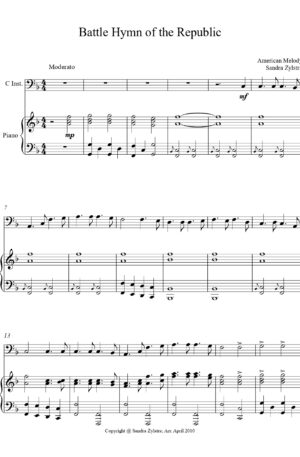 Battle Hymn Of The Republic – Instrument Solo with Piano
