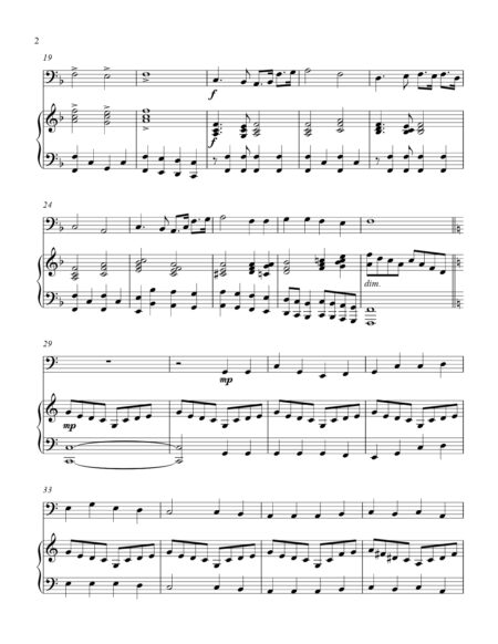 Battle Hymn Of The Republic bass C instrument solo part cover page 00031