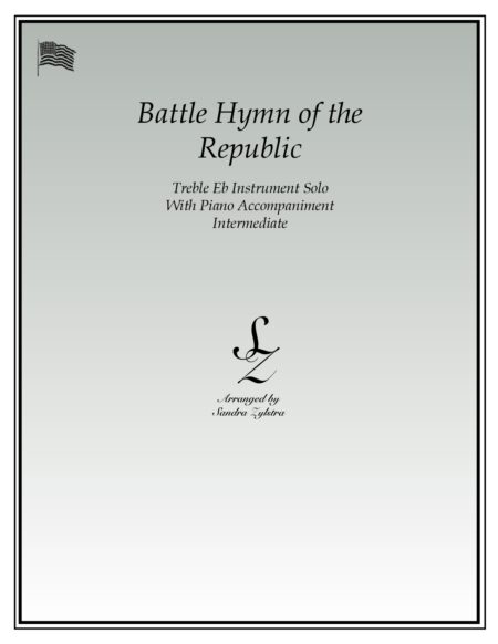 Battle Hymn Of The Republic Eb instrument solo part cover page 00011