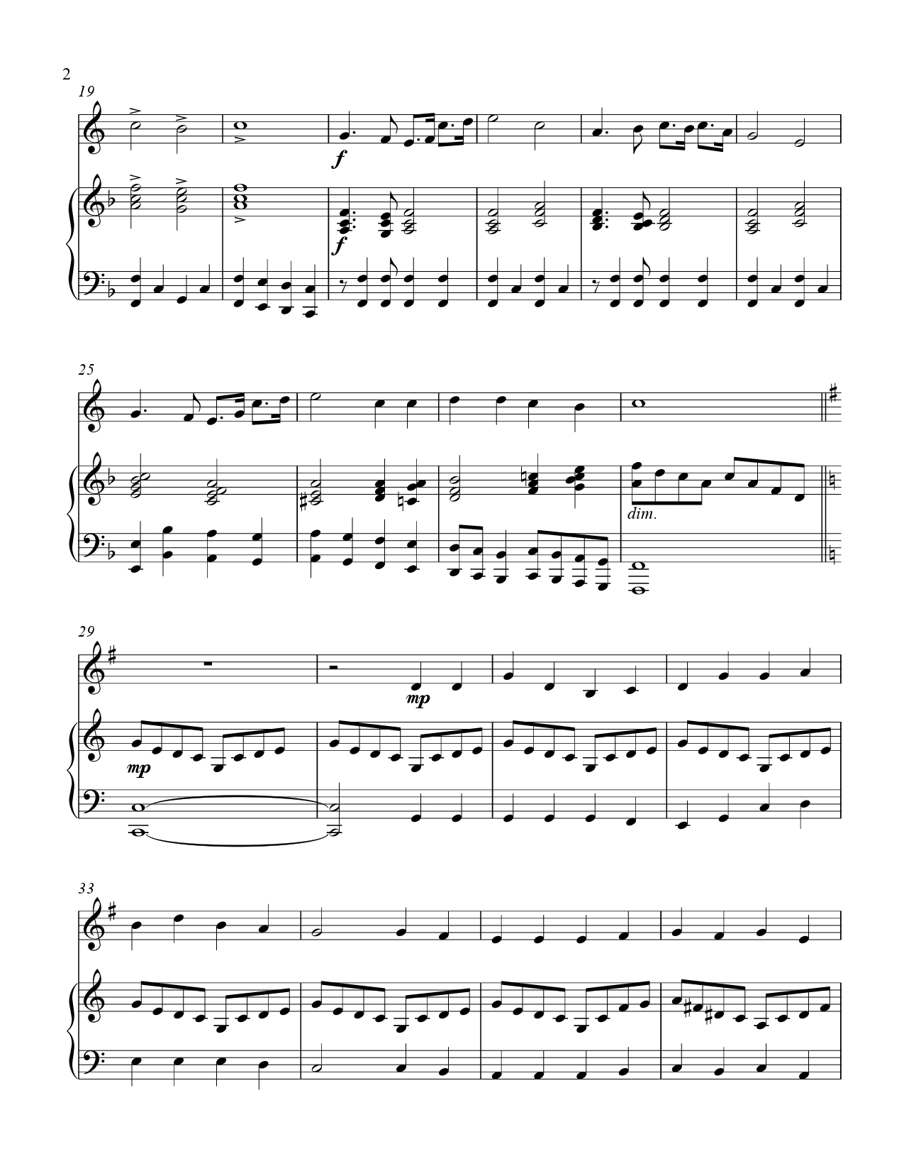 Battle Hymn Of The Republic -Treble F Instrument Solo - Image 3