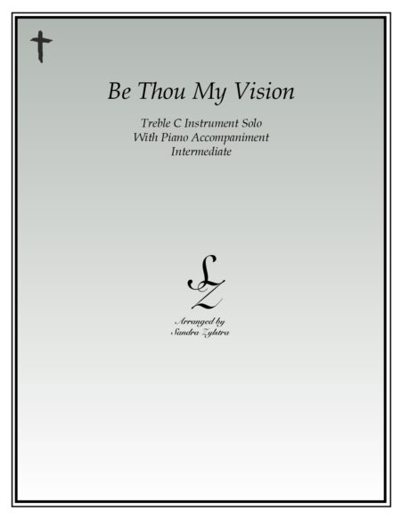 Be Thou My Vision treble C instrument solo part cover page 00011