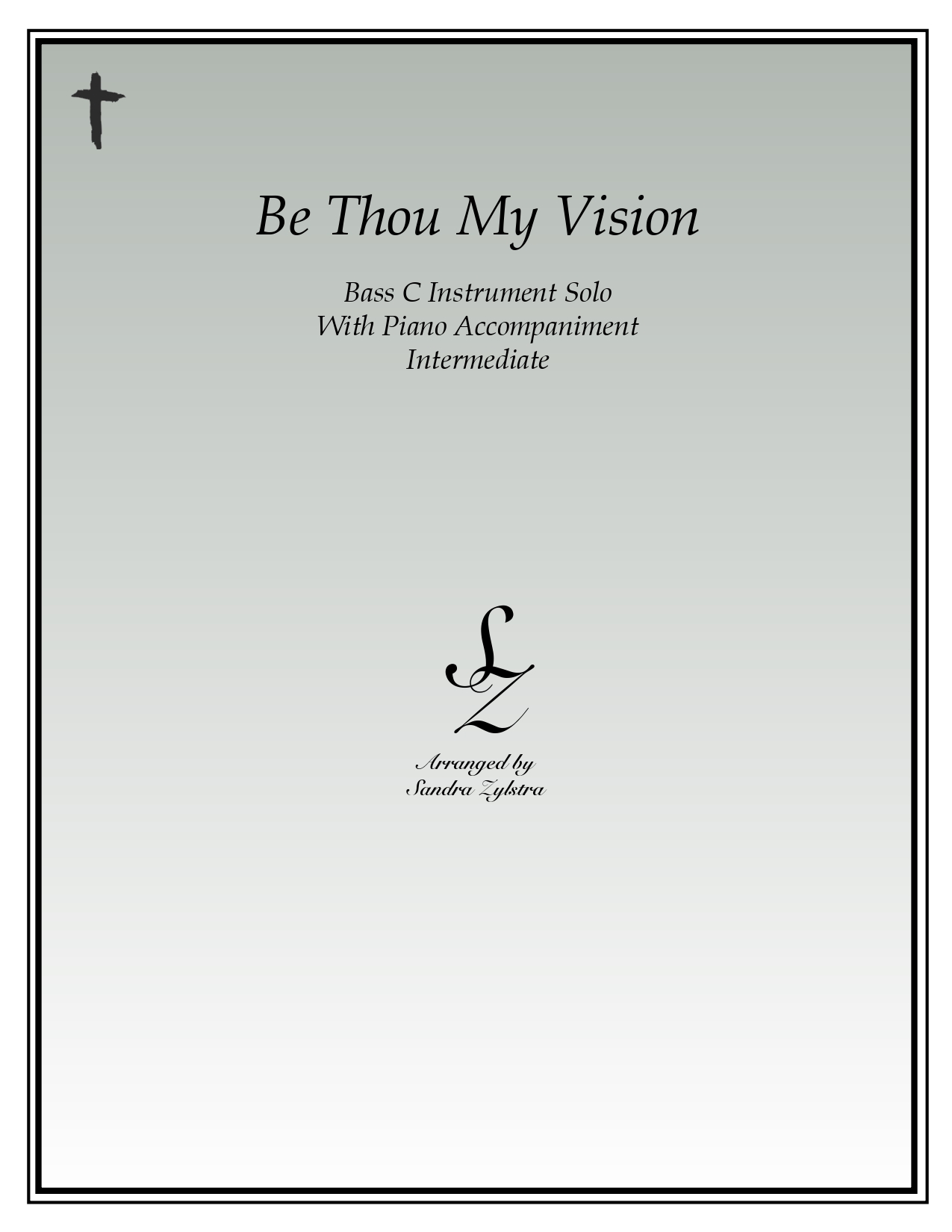 Be Thou My Vision bass C instrument solo part cover page 00011