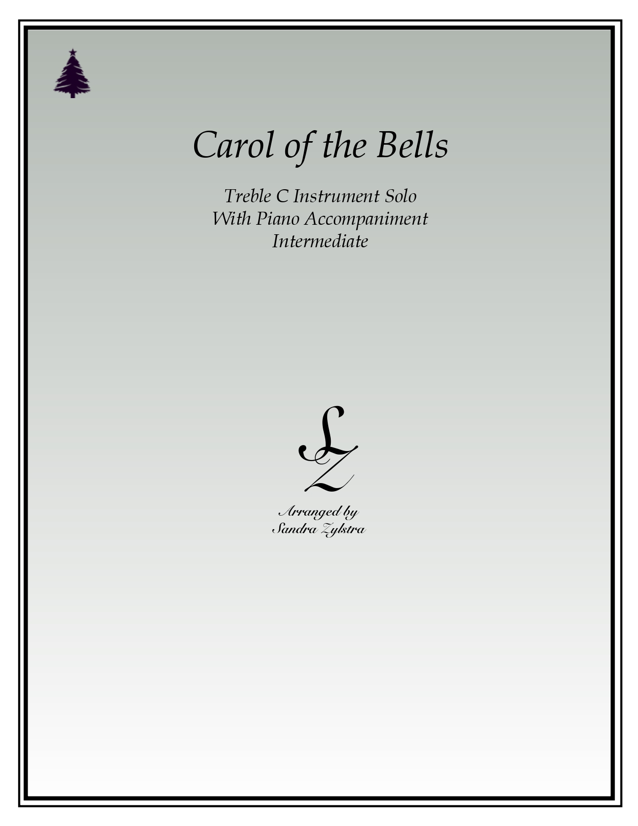 Carol Of The Bells treble C instrument solo part cover page 00011