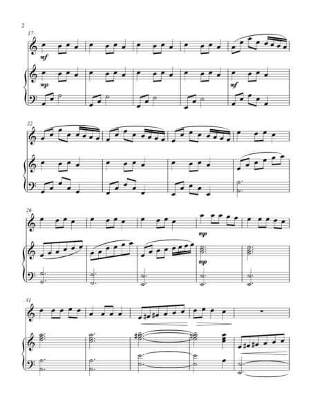 Carol Of The Bells treble C instrument solo part cover page 00031