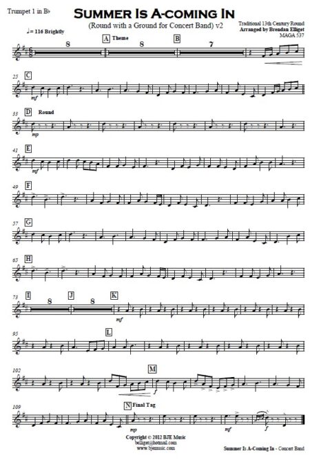 173 FC Summer Is A coming In Concert Band Sample page 06