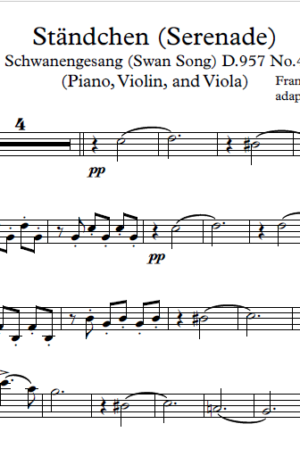 Ständchen (Serenade) – F. Schubert – Trio (piano, Violin, Viola)