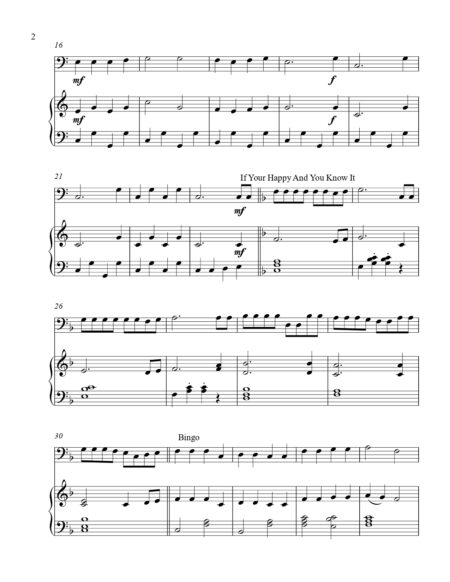 Childrens Song Medley bass C instrument solo part cover page 00031