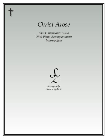 Christ Arose bass C instrument solo part cover page 00011