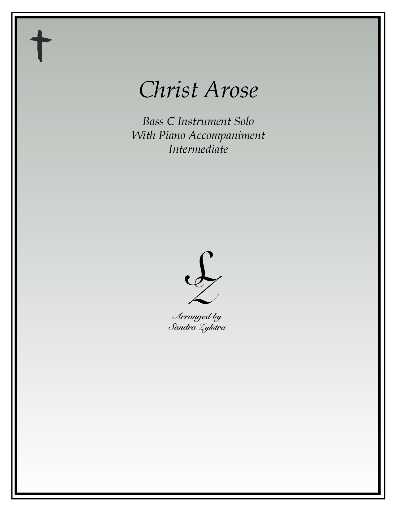Christ Arose bass C instrument solo part cover page 00011