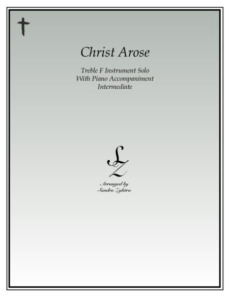 Christ Arose F instrument solo part cover page 00011