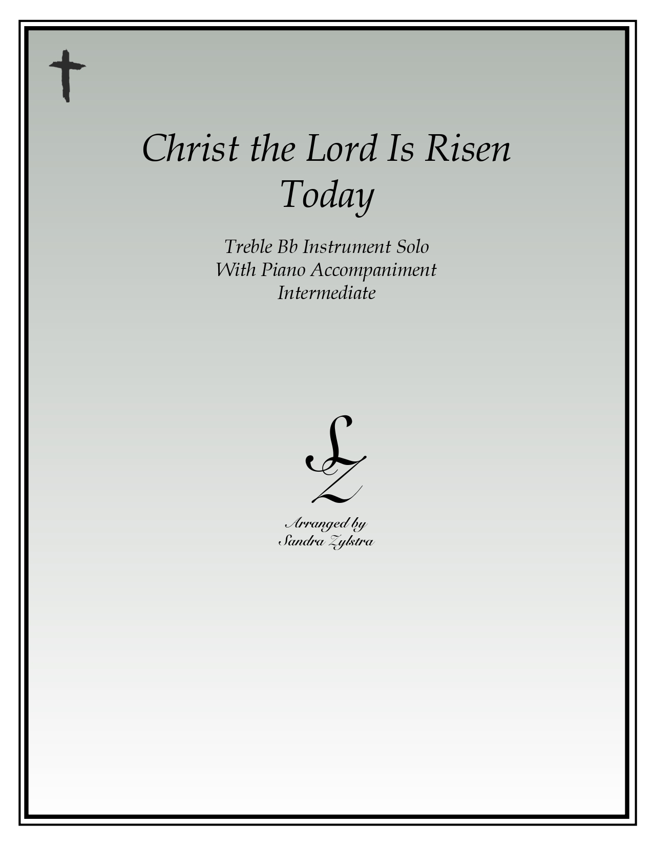 Christ The Lord Is Risen Today Bb instrument solo part cover page 00011