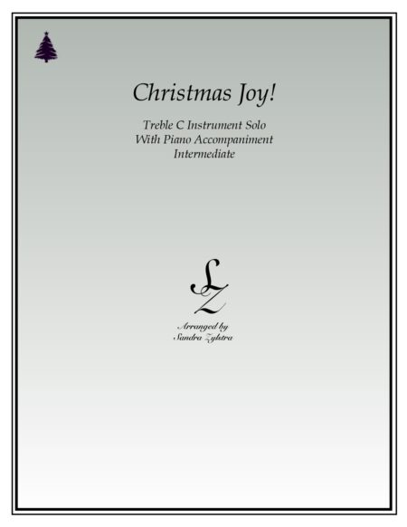 Christmas Joy treble C instrument solo part cover page 00011