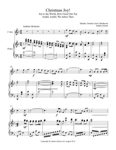 Christmas Joy treble C instrument solo part cover page 00021